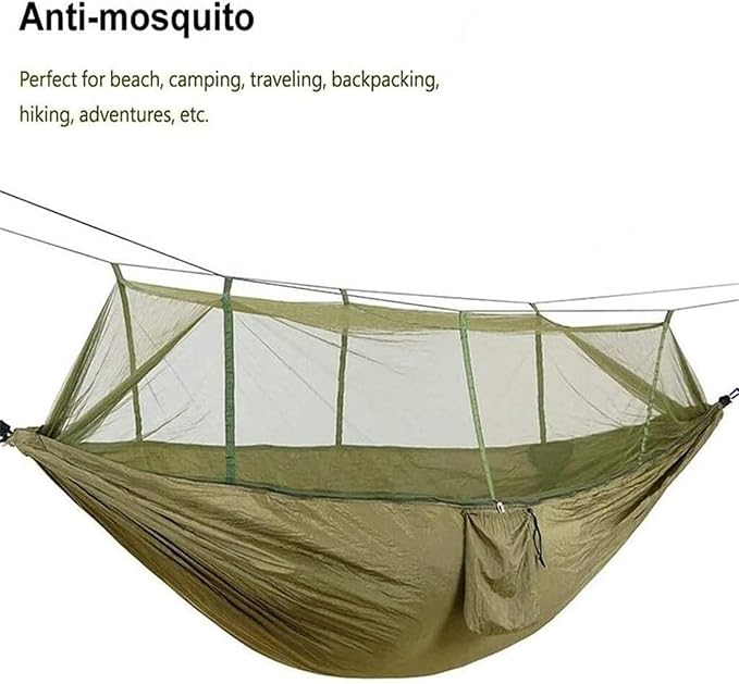 Hangmat Hammocks for Outside with Mosquito Net,Camping Hammock Lightweight Portable Parachute 2 Person Outdoor Hammock Buiten Hammock