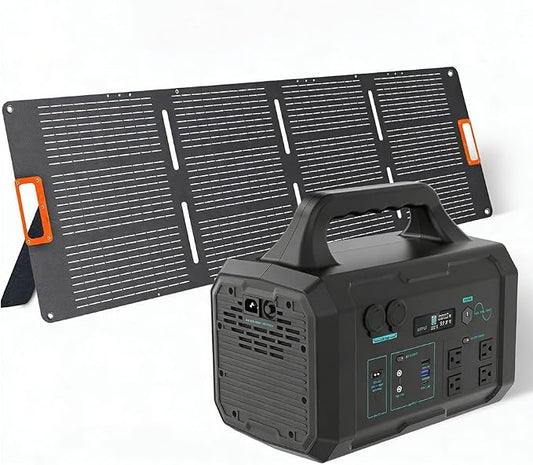 STARY LINE 1800W Solar Generator Kit (2700W Surge), 1024Wh Portable Power Station with 200W Solar Panel, LiFePO4 Battery for RV Life, Van Living, High-Power Appliances Backup,