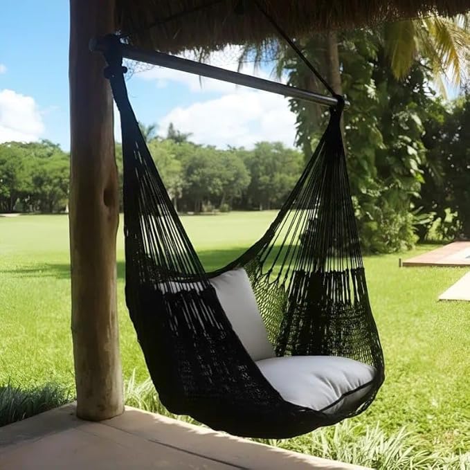 Sitting Hammock (Black, Cotton)