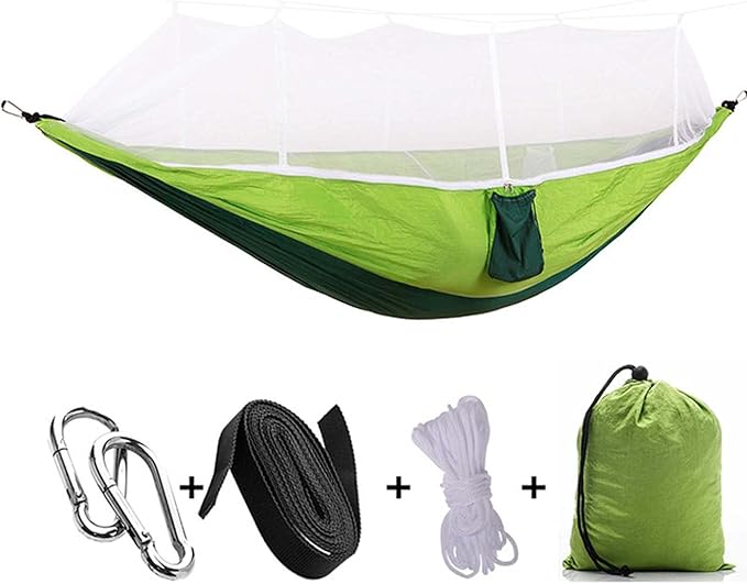 Hammocks for Trees, Travel Hammock, Portable Hammock, Parachute Nylon Hammock, for Outdoor, Indoor, Backpacking, Travel, Hiking, Beach, Backyard, Patio