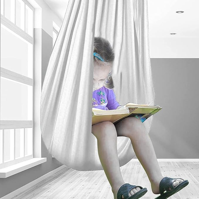 Sensory Swing for Adults Therapy Swing for Kids Indoor Soothing Calming Snuggle Hammock Durable Soft Fabric Swing Suited for Children with SPD Autism and Asperger