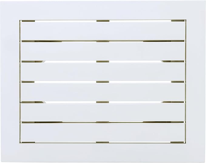 Acacia Wood Outdoor Side Table, Weather Resistant Slatted Design Patio Coffee End Table, Decorative Decorated Accent Table for Balcony Beach Poolside, Natural Stained (White PU + Acacia Wood)