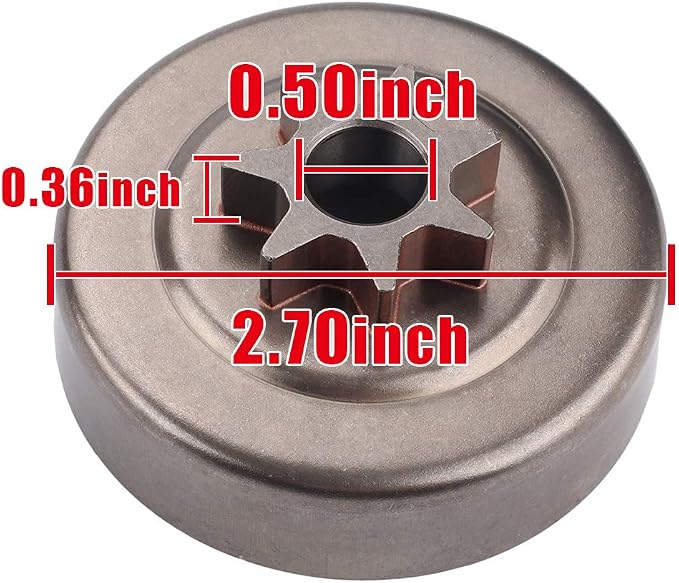 325" 7T Clutch Cover Drum Sprocket for STIHL 017 018 021 023 025 MS170 MS180 MS210 MS230 MS250 Chainsaw with Needle Bearing
