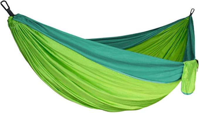 Portable Hammock, Camping Hammock for Outdoor Adventure, Double Hammock with Storage Bag, Lightweight Hammock for Patio Backyard Hiking Travel Beach