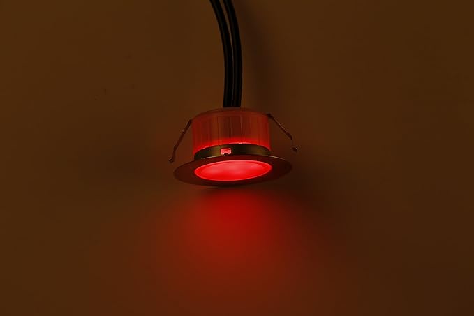 FVTLED LED Deck Lighting, 1pcs Φ1.22 Low Voltage LED Step Light Waterproof Decor Recessed Lamps Color Changing Light