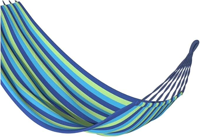 Oxford Cloth Hammock Thickened Skin-Friendly Breathable Good Load-Bearing Capacity Outdoor Easy to Install Hammock(Blue,CH)