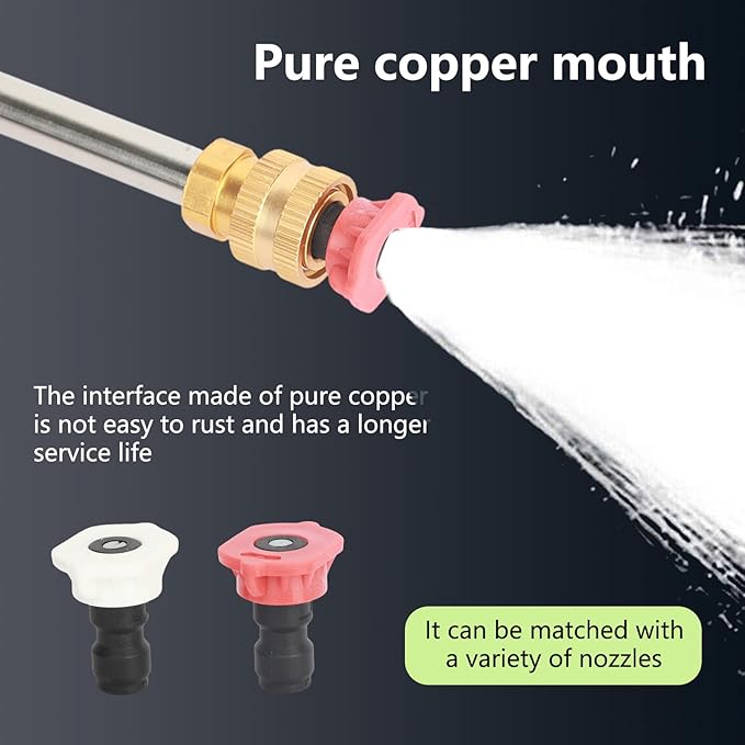 Cordless Pressure Washer, 24V Portable Power Washer with Copper Motor, 1500mAh Battery, 3 Spray Modes & Foam Jug, for Car Cleaning, Outdoor, Windows, Floors, Fences (Black)