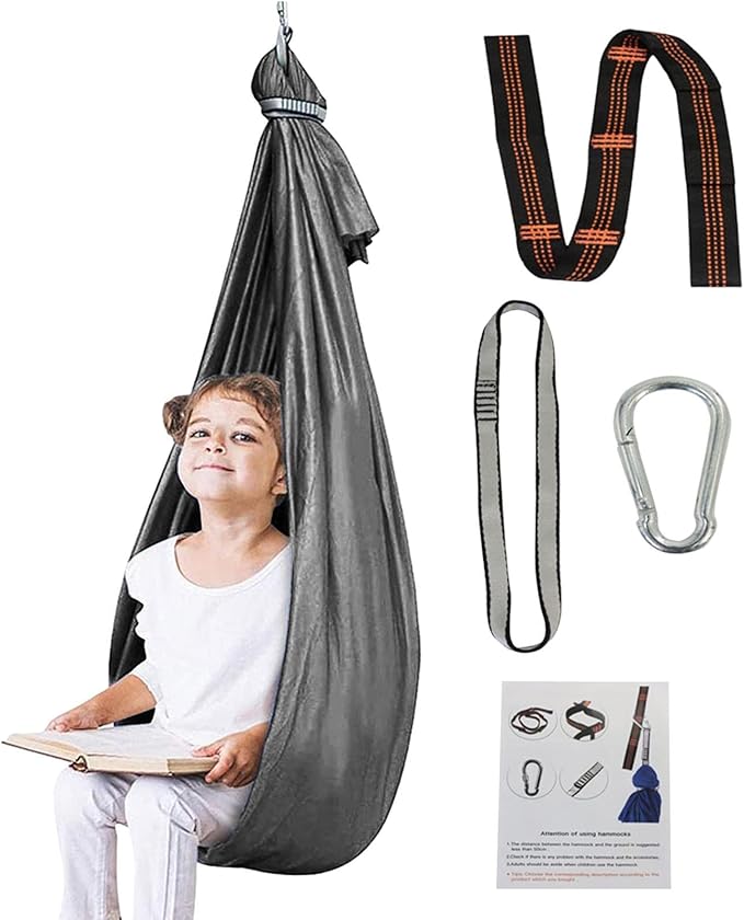 Shakven Extra Sturdy Sensory Swing for Kids | Super Cuddle Indoor Swing,Ther apy Swing Hammock for Child & Adult with Au tism, ADHD, Aspergers, Sensory Integration