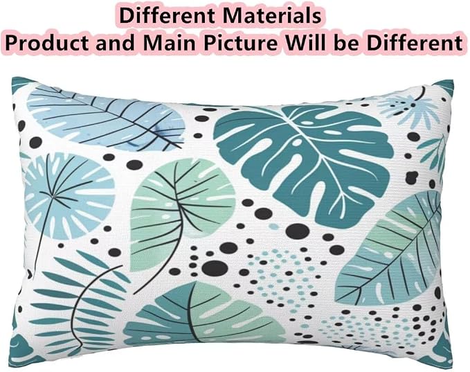 Outdoor Pillows Waterproof Set of 2 Outdoor Pillow Covers 16x24 Inch, Simple Throw Pillows Plants Pillow Covers, Summer Garden Decorative Pillows Outdoor Pillows for Patio Furniture Home Decor -hs150