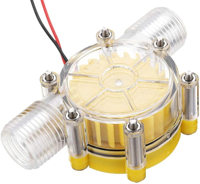 Water Flow Turbine Generator - Hydroelectric Micro Hydro 1/2 Inch Portable Water Charger (80V)