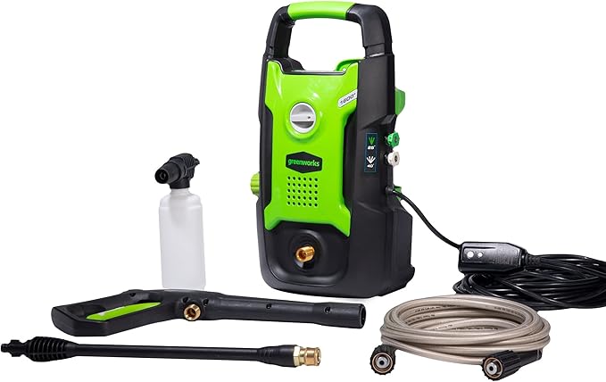 Greenworks 1600 PSI (1.2 GPM) Electric Pressure Washer & Meguiar’s Gold Class Car Wash - for Father's Day, Give The Gift of a Clean and Glossy Car - 64 Oz
