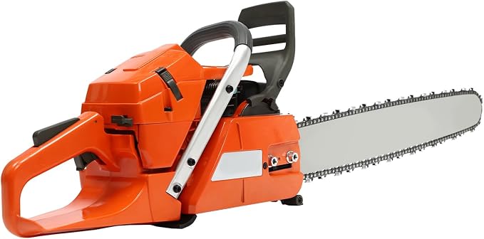 24inch Gas Chain Saw, 4.56HP 65CC 2-Stroke Gasoline Powered Chainsaw, Air Cooled Top Handle Gas Chainsaw Pull Start Petrol Chain Saw with Air Purification System for Wood Cutting, Trees