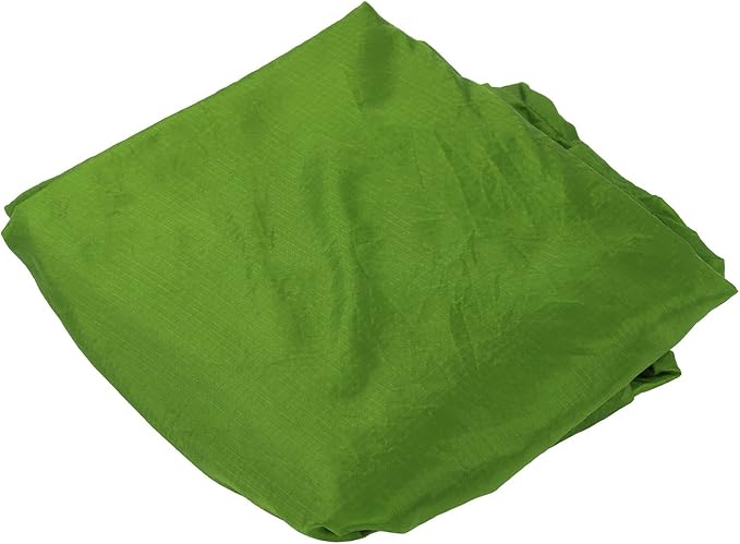 Portable Parachute Camping Hammock, Lightweight Outdoor Hammock with Aluminum Snap Hooks and Storage Bag for Hiking, Travel, and Picnics, 200kg Load Capacity (Grass Green)
