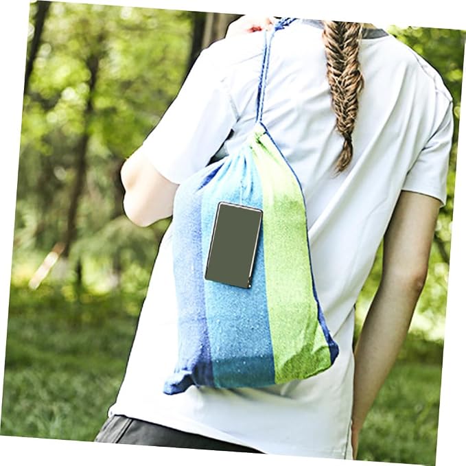 Portable Double Hammock Durable Canvas Swing for Outdoor and Indoor Use Lightweight Design for Camping and Family Color Easy to Pack