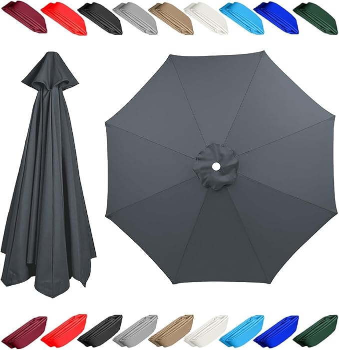 11.5ft 13 ft 8 rib umbrella replacement canopy patio umbrella fabric replacement Outdoor Umbrella Polyester Top