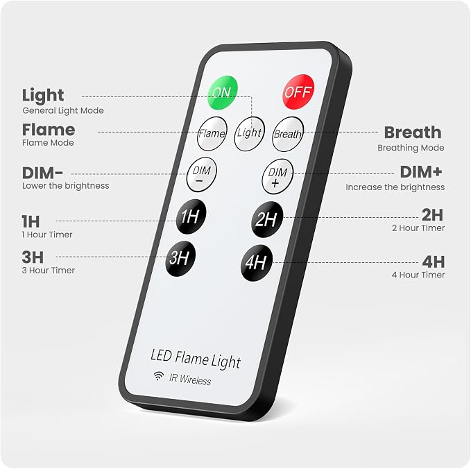 Hompavo 【Upgraded Flame Lights with Remote, Timer, 4-Mode Rechargeable | Waterproof LED Battery Operated Flameless Candles, Pillar Flickering Lanterns for Room Patio Wedding Party Halloween Decor, 2