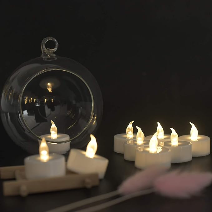 200Pack Battery Tea Lights Candles - LED Tea Lights Realistic Bright Flickering Holiday Gift Operated Flameless LED Tea Light for Festival& Celebration Warm White Battery Powered(sets of 100*2)