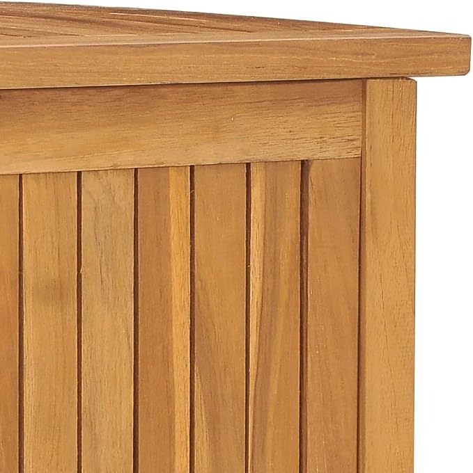 Solid Wood Outdoor Storage Bench,Solid Teak Wood Garden Deck Box Patio Storage Box with Liftable Top Outdoor Wooden Storage Container for Patio,Backyard,Poolside, 59.1"x19.7"x21.7"
