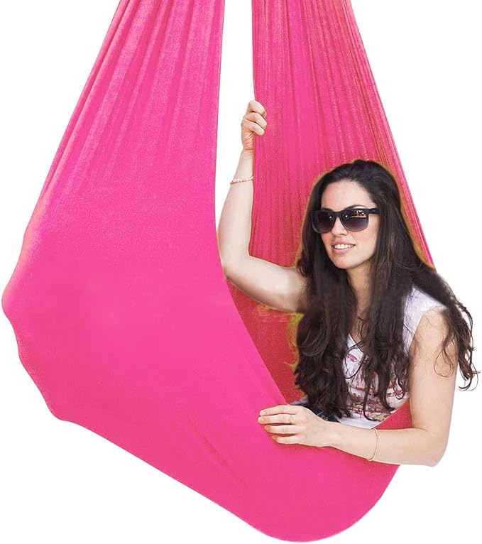 Sensory Swing for Adults Therapy Swing for Kids Indoor Outdoor Calming Snuggle Hammock Durable Fabric Swing for Autism ADHD Aspergers and Sensory Integration