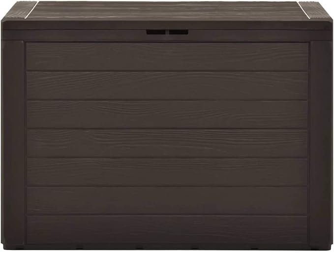shubiao Patio Patio Storage Box，Pool Storage Boxes Outdoor Waterproof, Deck Decor Outdoor Bench, Patio Bench Outdoor Storage Box Brown 30.7"x17.3"x21.7"