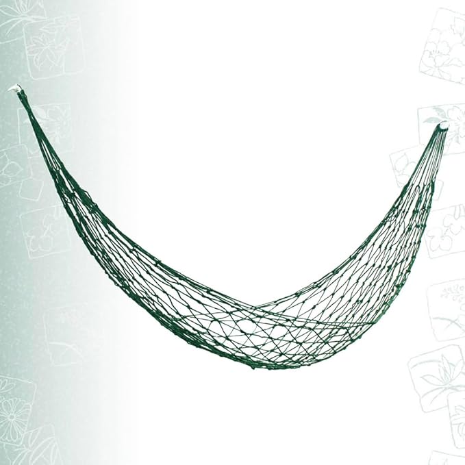 FOMIYES Outdoor Portable Hammock Mesh Nylon Camping Leisure Hammock for Adults 230x80cm Green 5.5mm Rope Garden Travel Swing