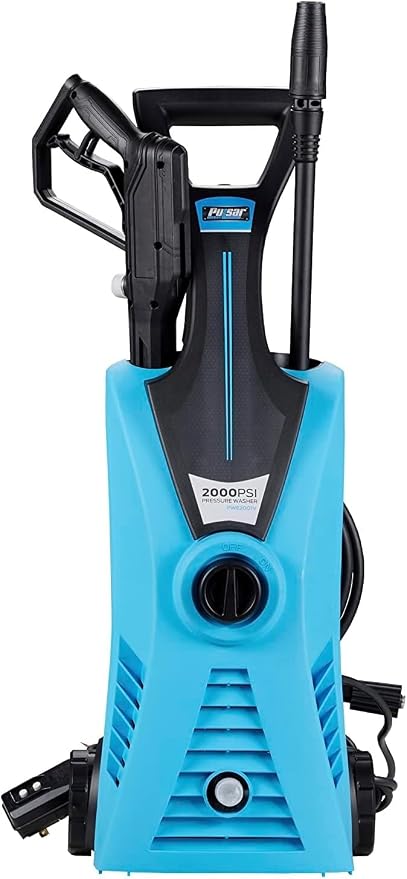Pulsar PWE2001V Electric Portable High Pressure Washer, PSI 2000, Cleans Cars/Fences/Patios