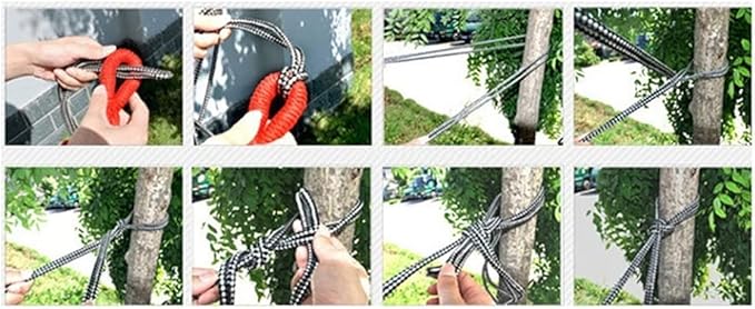 Portable Hammock Portable Hammock Meshy Rope Hammocks Sleeping Net Bed Hanging Nylon for Outdoor Beach Garden Backyard for Backpacking Beach (Color : Rojo)