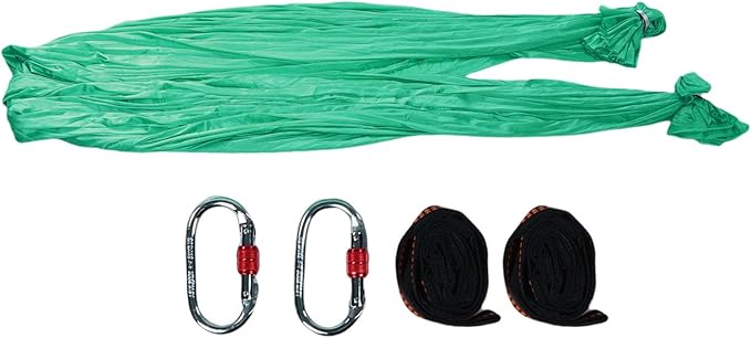 Keenso Aerial Hammock Set, Soft Elastic Polyester Swing for Fitness and Meditation, 400x280cm for Home or Studio Use