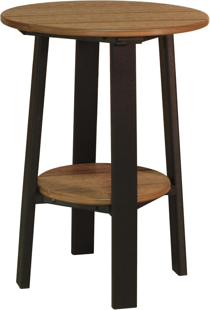 LuxCraft Deluxe End Table 28"" Antique Mahogany/Black, PDET28