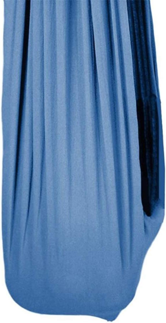 Indoor and Outdoor Adjustable Children's Hammock Sensory Therapy Swing for Kids Or Adults Stable Elastic Wrap Seat Swing Garden (Color : Blue, Size : 100 x 280 cm)