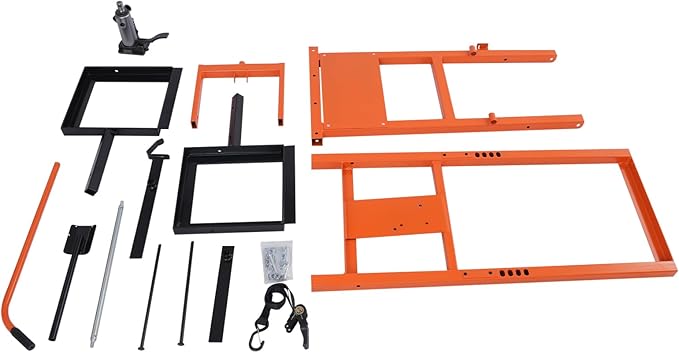 Lawn Mower Lift with Hydraulic Jack,500Lbs Zero Turn Mower Lift, Wheel Span Adjustable,Lawn Mower Jack with Hydraulic Foot Pedal,Lawn Mower Lift for Maintenance and Repair