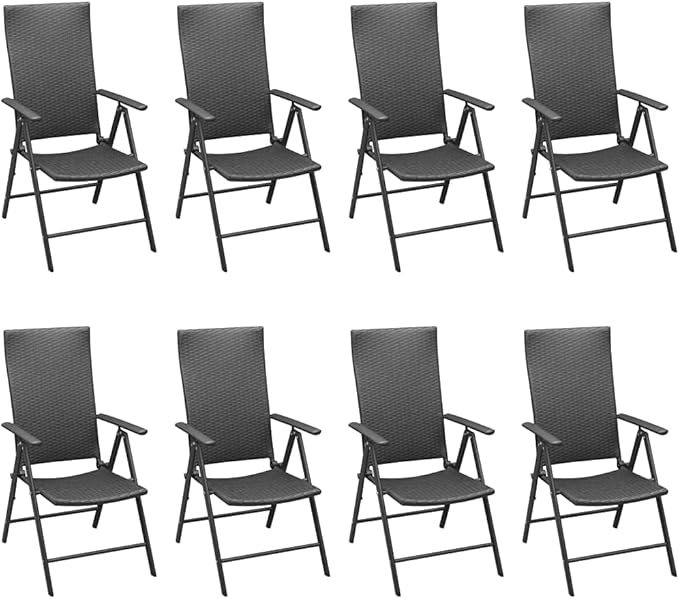 9 Piece Patio Dining Set, Front Porch Furniture Patio Conversation Set Sectional Sofa Outdoor Sofa Sets for Piazza Garden Exhibition Negotiation Area Black and Brown