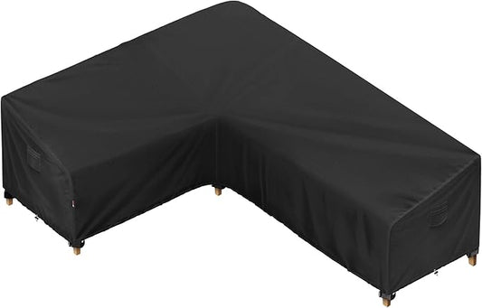 iBirdie Outdoor Patio Furniture Cover fit 83 x 104 inch, 80 x 102, 82 x 100 L-Shaped Sectional Sofa, Waterproof Weatherproof Heavy Duty 600D Garden Cover for Outside L Shape Couch