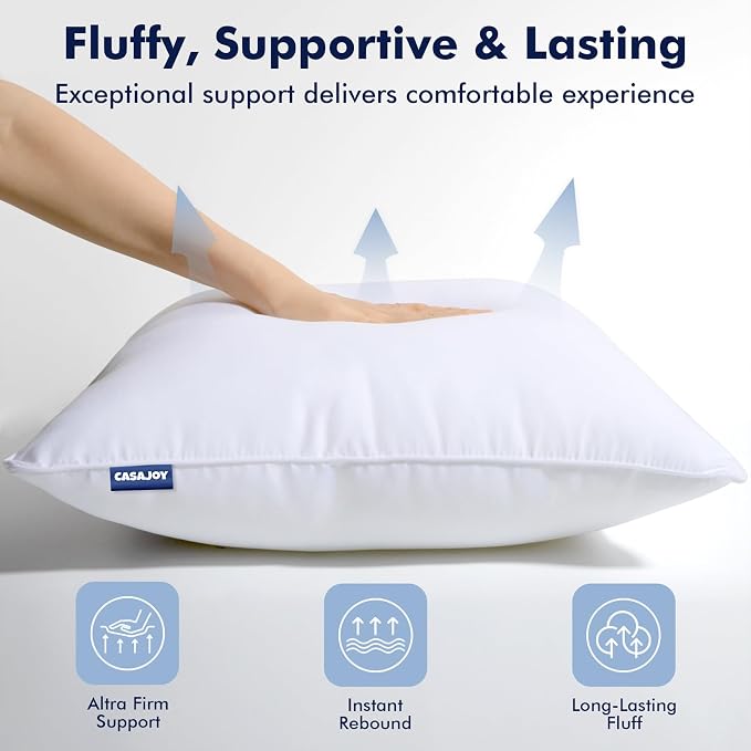 Outdoor Pillows 12x20 Set of 4 Water Resistant Lumbar Pillow Insert | Waterproof Throw Pillows, Convenient Zipper Design, Fluffy & Supportive, Decorative Pillow for Patio Porch & Couch