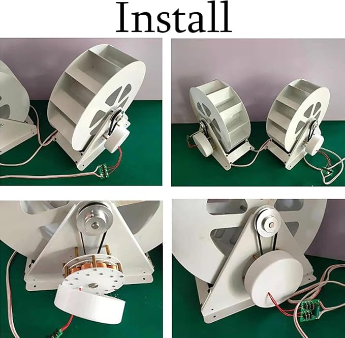 Water Wheel Hydropower Generator - Low-Speed Turbine for Household Outdoor Lighting Power Equipment (100W)