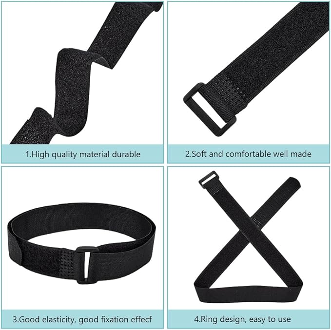 24 Pack Reusable Patio Umbrella Straps, Adjustable Securing Straps for Parasol, Multipurpose Fastening Straps for Patio Umbrella Accessories, Outdoor Furniture and Gear