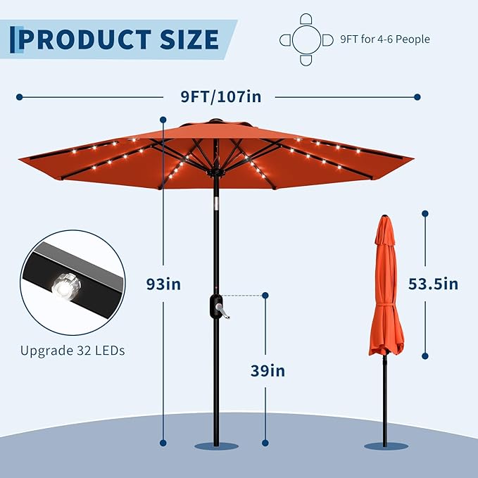 GarveeLife patio umbrella