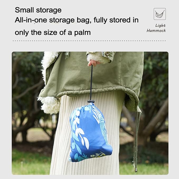 Double Camping Hammock, Lightweight Nylon Portable Hammock with Ropes, Travel Hanging Hammock with Carrying Bag, for Indoor Travel Beach (Color : Doubled, Size : 230x100cm)