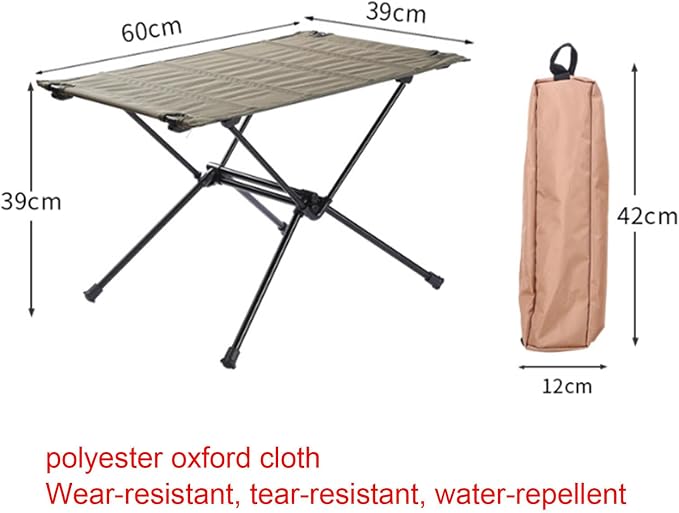 Folding Outdoor Dining Table, Rectangle Garden Table Tempered Glass Top with Parasol Hole Garden Lawn Backyard,C