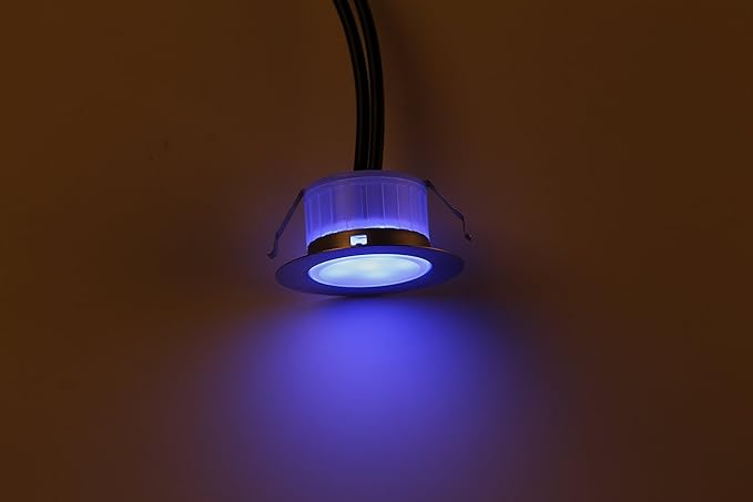 FVTLED LED Deck Lighting, 1pcs Φ1.22 Low Voltage LED Step Light Waterproof Decor Recessed Lamps Color Changing Light