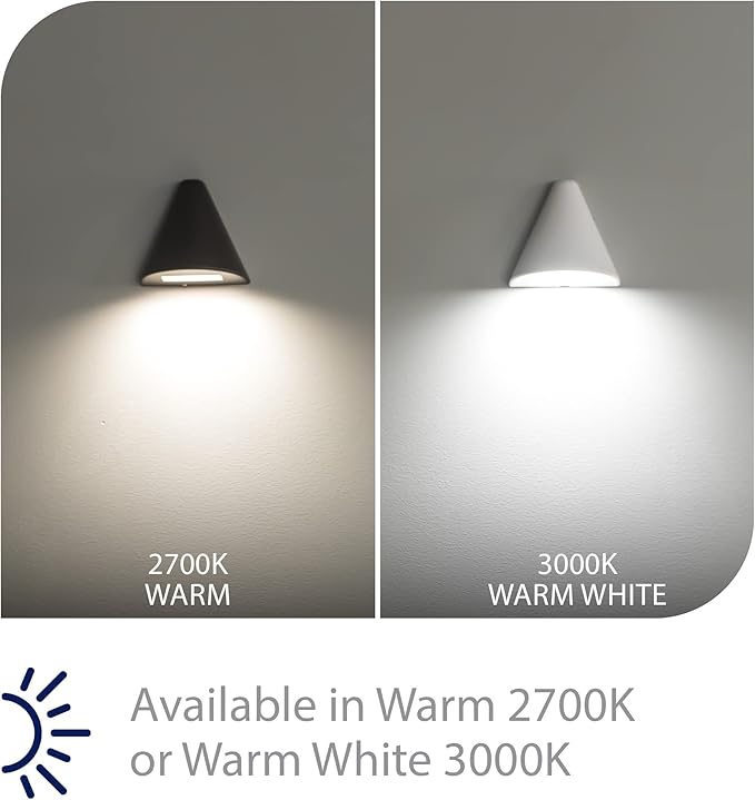 WAC Landscape Lighting, Cone LED 12V Deck and Patio Light 3000K Warm Built-in LED in White