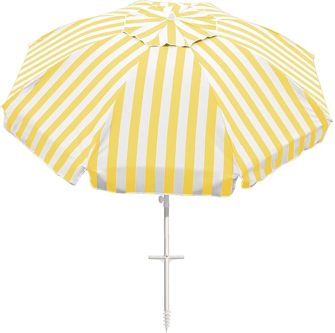 Northroad 8ft Large Beach Umbrella w/Sand Anchor Vent Tilt, Heavy Duty High Wind Patio Umbrellas w/Carry Bag,UV 50+ Sun Protection Portable Sunshade Umbrellas for Garden Pool Backyard