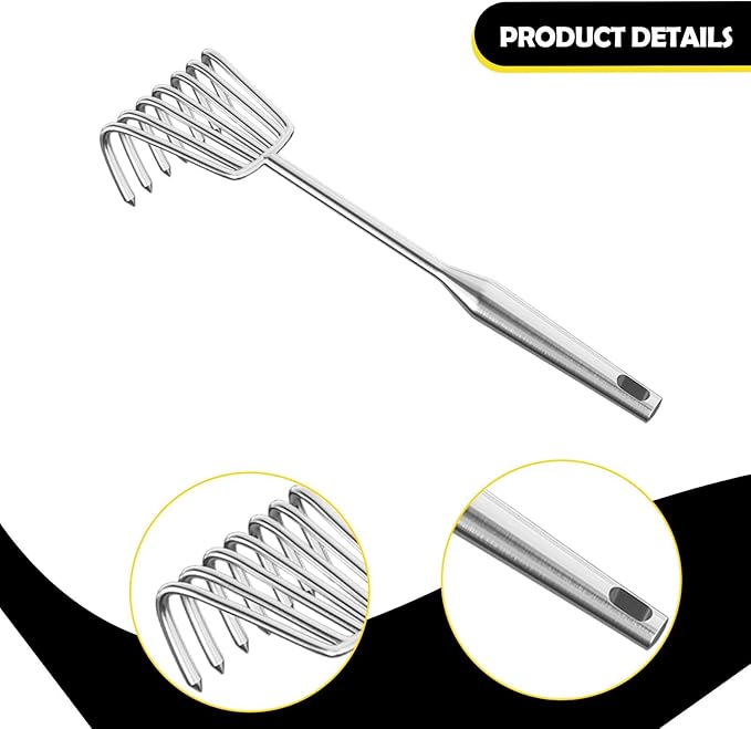 Hand Rake Stainless Steel Heavy Duty Garden Rake Weeding Tool Ergonomic Claw Rake Soil Tiller Portable Planting Rake Suitable for Flower Beds Yard Wor , 7 Tine Long Handle