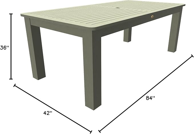 highwood Rectangular 42" x 84", Eucalyptus Dining Table, Counter Height