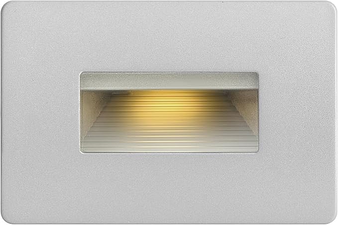 Hinkley Landscape Lighting Luna 58508TT Horizontal 120v Step Light, Integrated LED 2700K, Line Voltage, Dimmable, Titanium