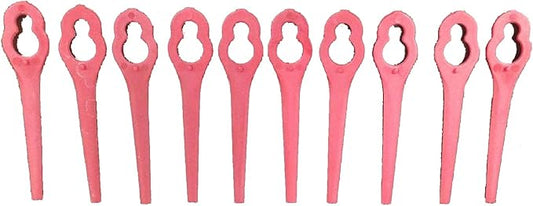 (10) Replacement String Cutting Blades - For SereneLife PSLCGM25 Cordless Grass Trimmer Edger - SereneLife PRTPSLCGM25BLD