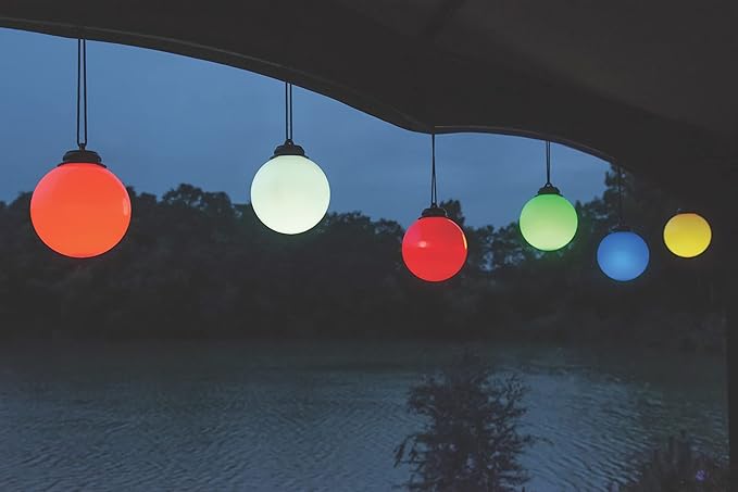 Xodus Innovations WP410 Battery Powered Summer Patio 5" Globe Light with Automatic On and Off, Blue