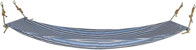 Full Hammock with Mounting Hardware, Blue Stripe