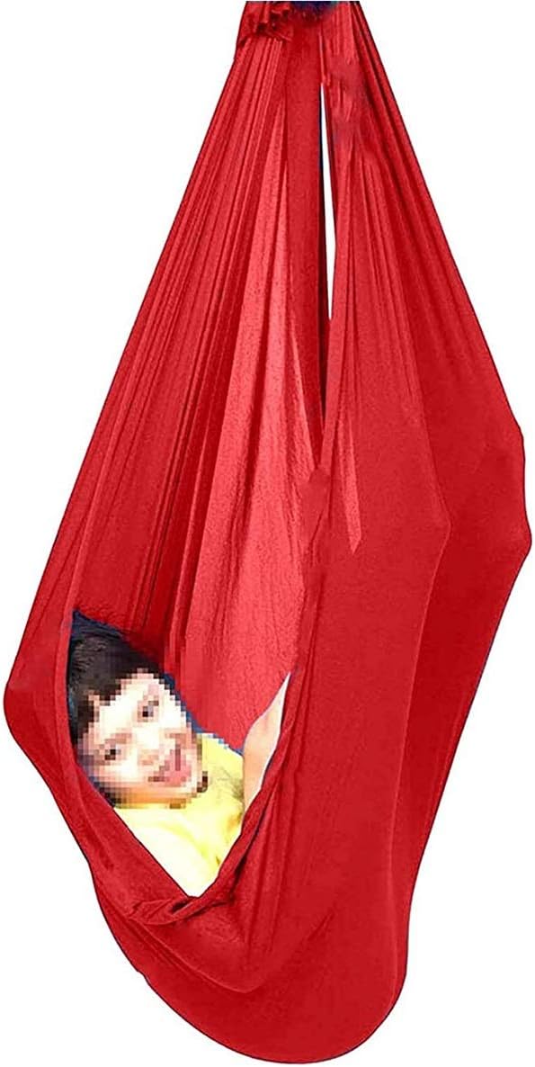 Home Cuddle Hammock Indoor Therapy ADHD Swing Nylon Snuggle Sensory Swing with Special Needs for Kids Children Autism Aspergers Easy Install (Size : 100 x 280 cm)