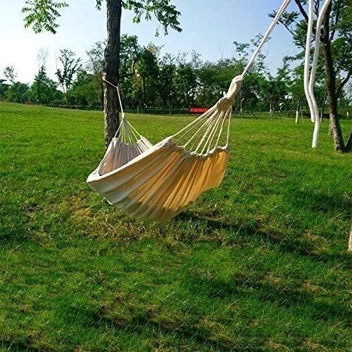 Camping Hammock Bed Camping Hammock Double Outdoor Rollover Prevention Camping Canvas Fabric Hanging Swing for Patio Hiking Hammock Swing